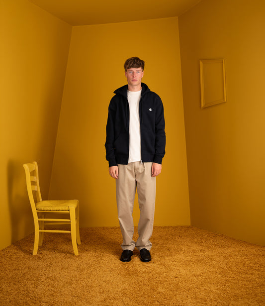 Hooded Mack Jacket - Dark navy wax