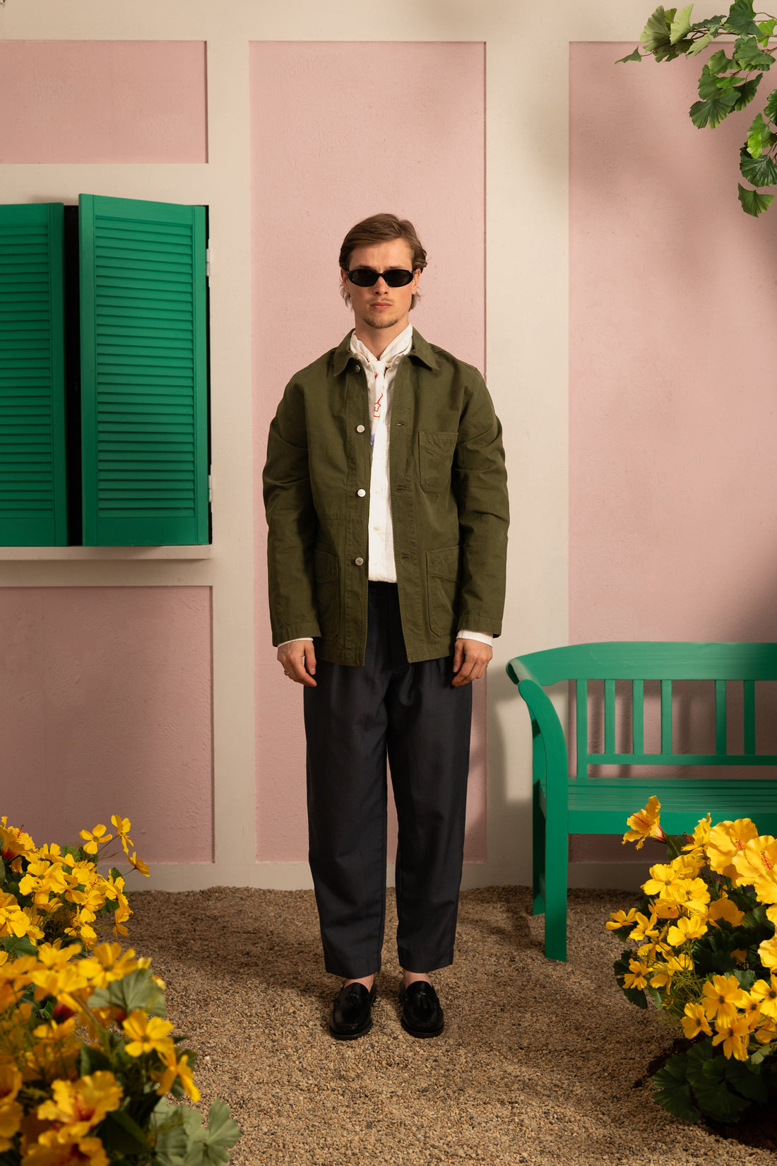 Duck cotton canvas chore - Olive