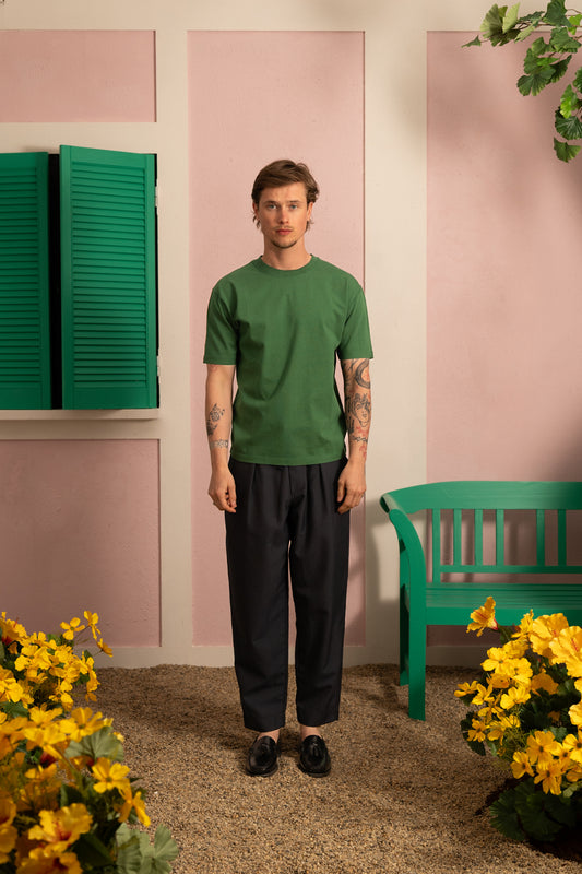 Short sleeve hiking t-shirt - Forest green