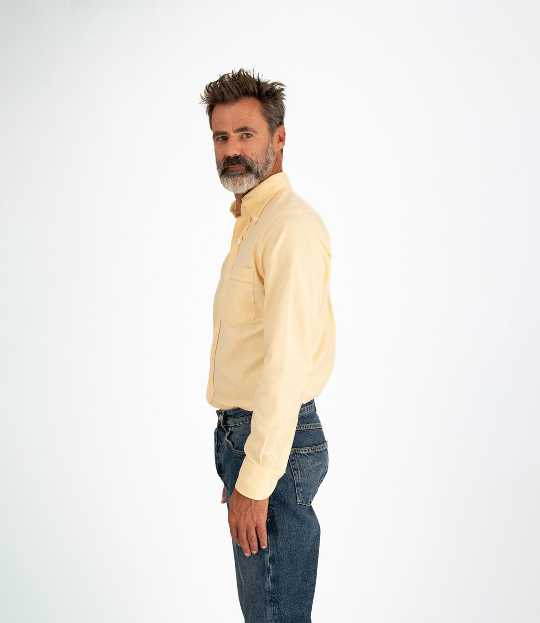 Button down oxford shirt - Yellow