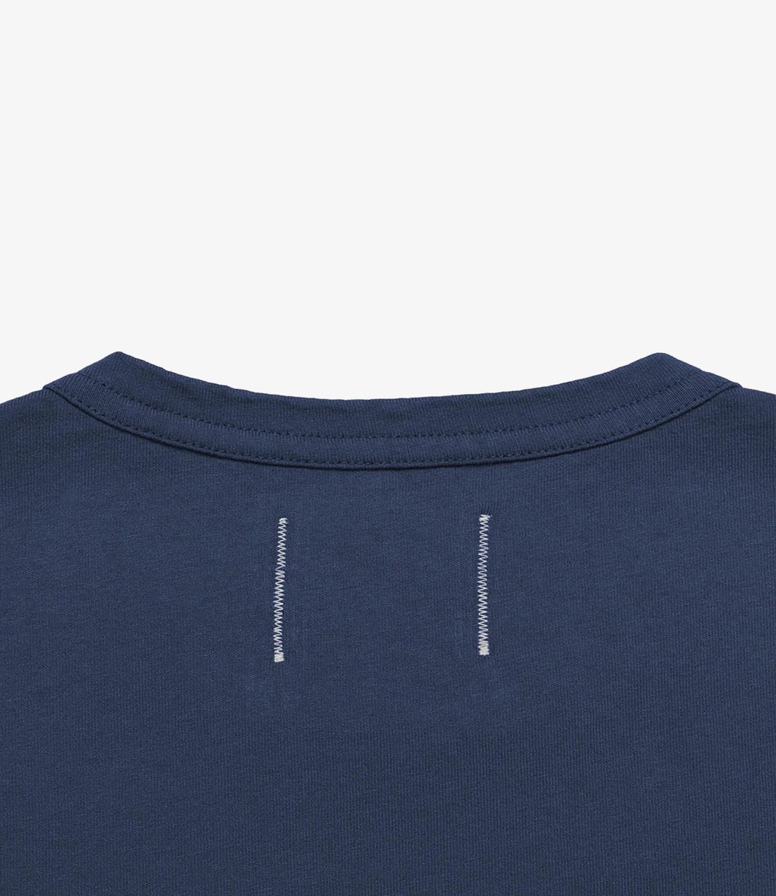 Heavy Duty Long Sleeve Tee Single Pocket - Navy