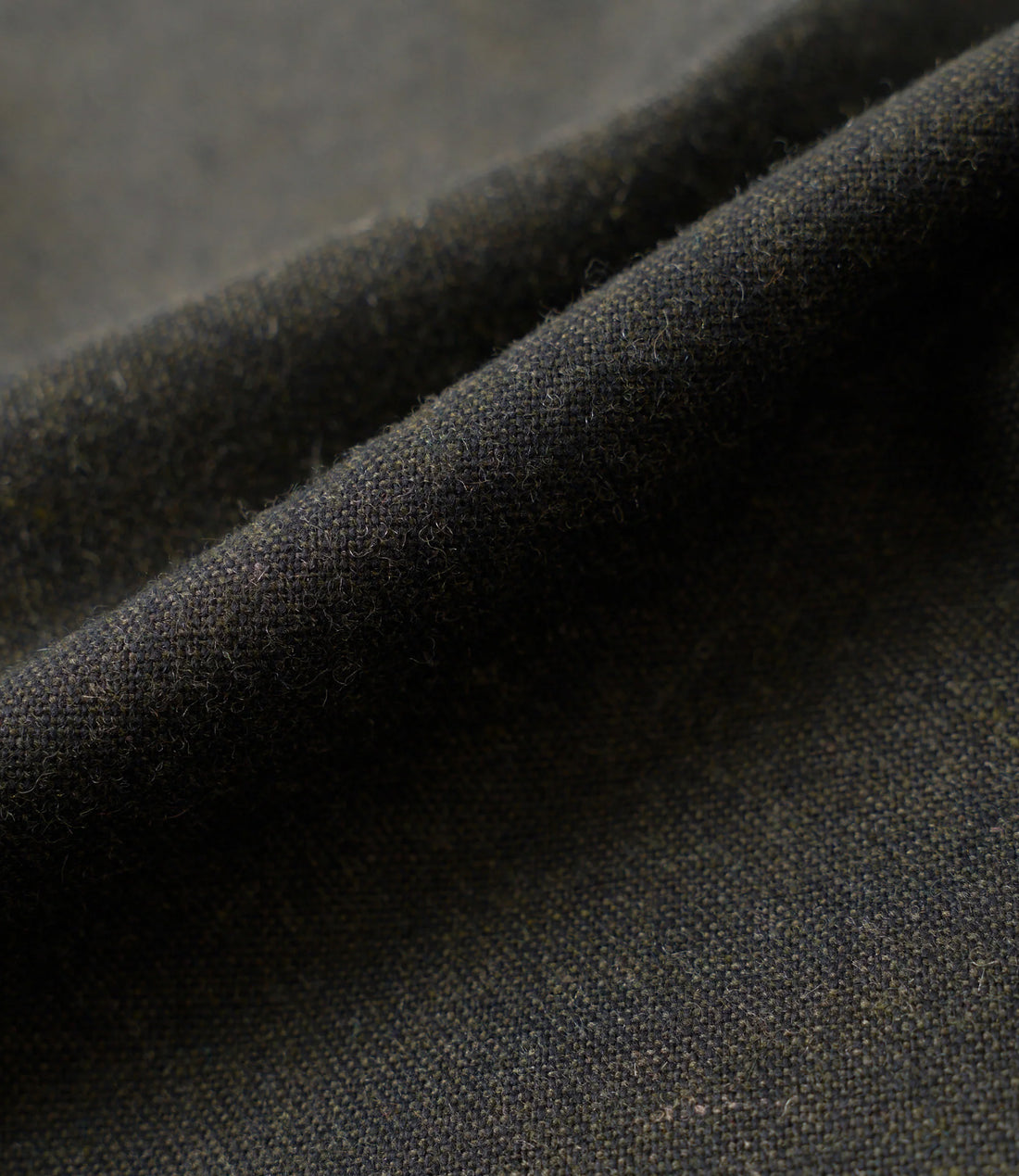 Pleated track pant recycled tweed - Olive