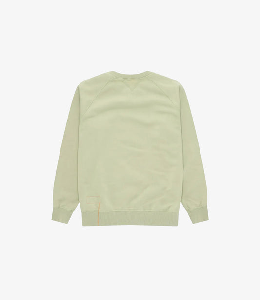 Woven crewneck sweatshirt - Agave