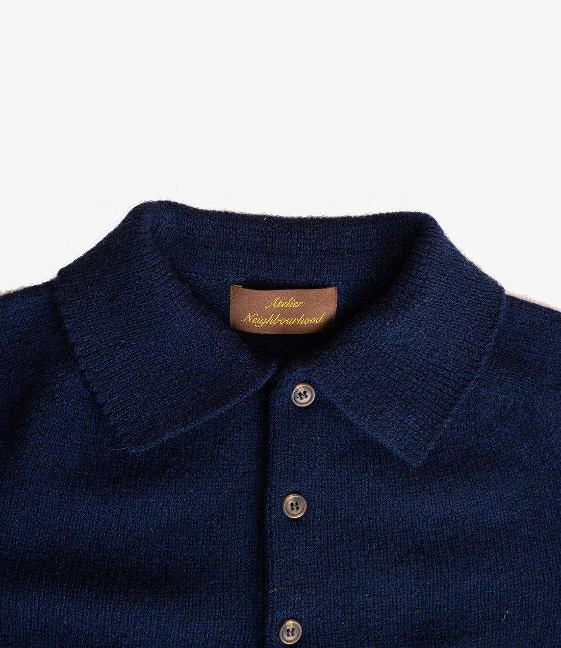 3 button polo knit - Navy