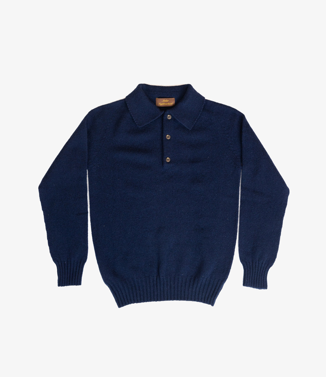 3 button polo knit - Navy