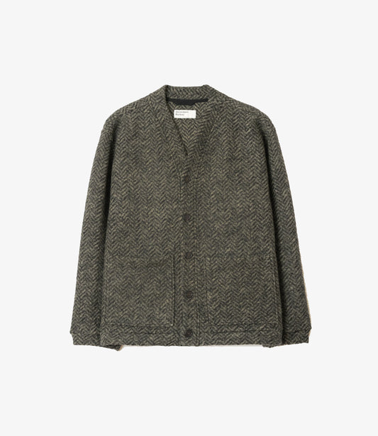Advance cardigan raven fleece - Olive