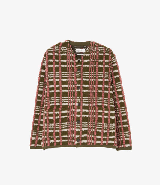 Cardigan duomo fleece - Olive