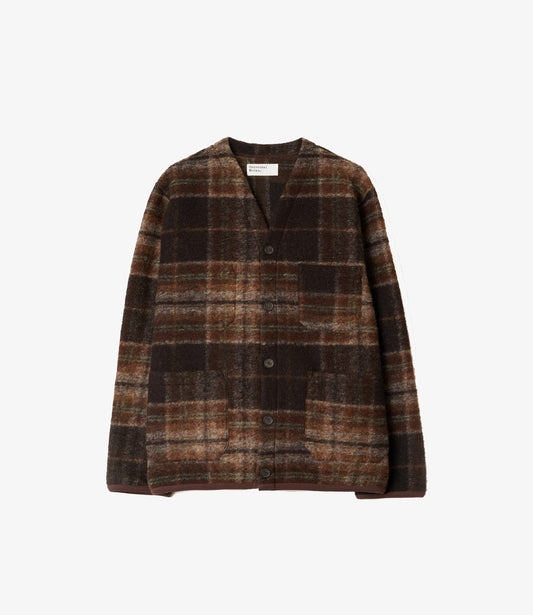 Cardigan pino fleece - Brown