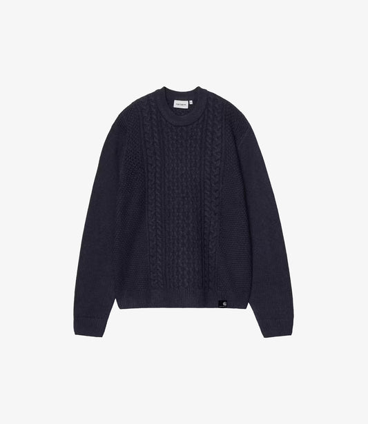 Caster Knit Sweater - Dark navy