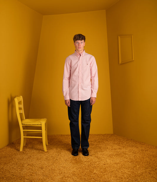 Classic oxford shirt custom fit - Pink
