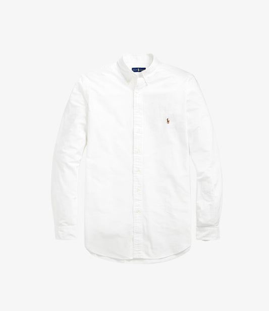 Classic oxford shirt custom fit - White