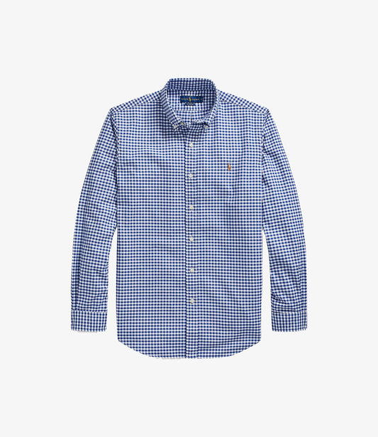 Classic sport shirt custom fit - Blue/white gingham
