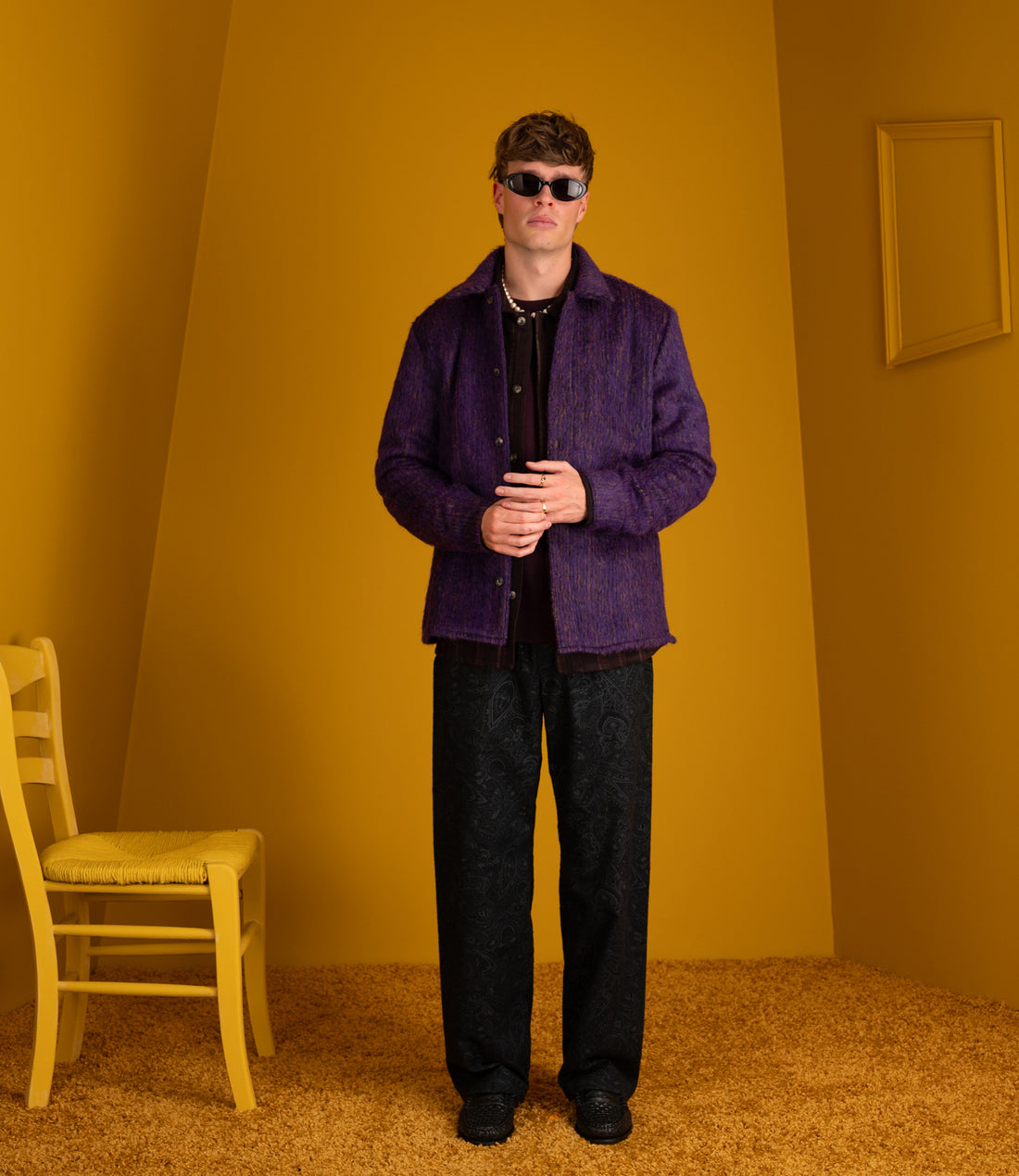 Cullu Overshirt - Fuzzy violet