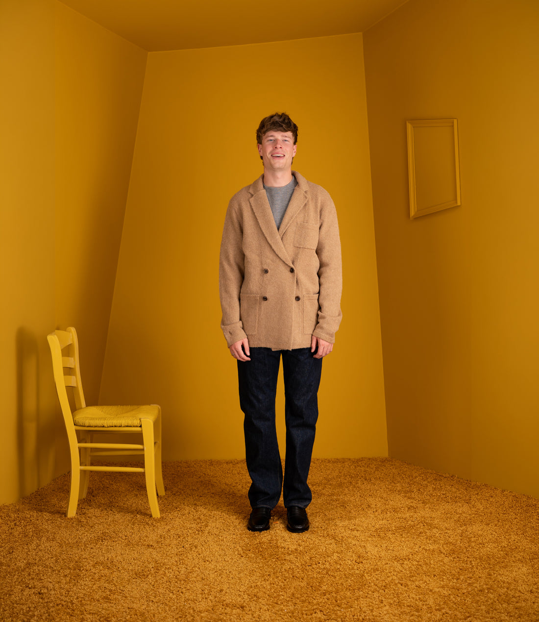 DB Blazer wool cashmere - Crouton tan heather