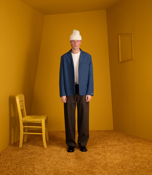 Deconstructed atelier blazer - Ocean stripe