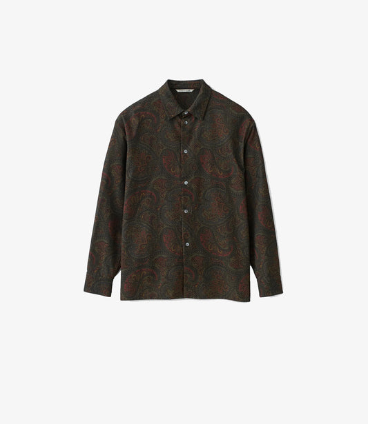 Derbin Shirt - Moss paisley