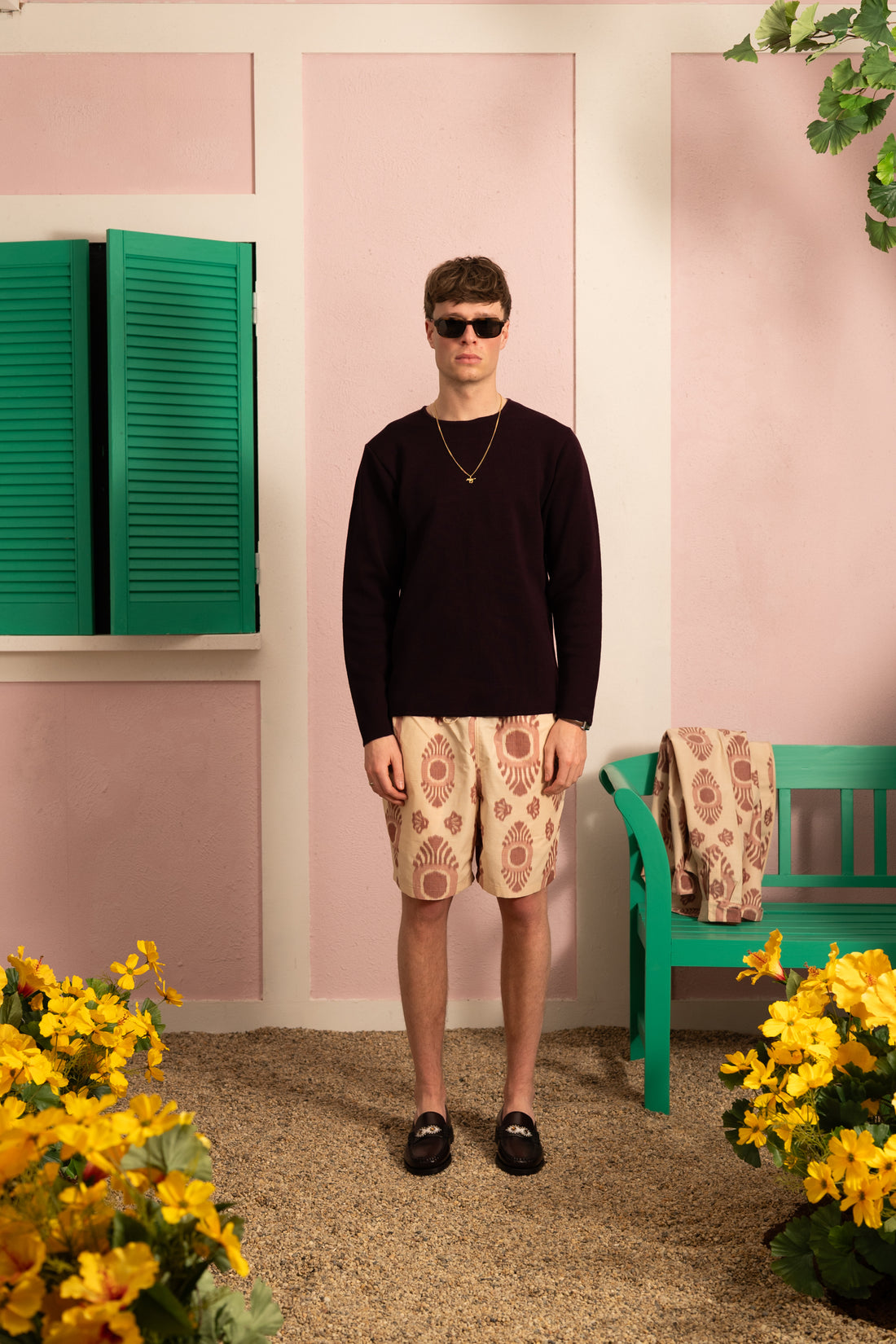 Merino wool longsleeve - Bordeaux