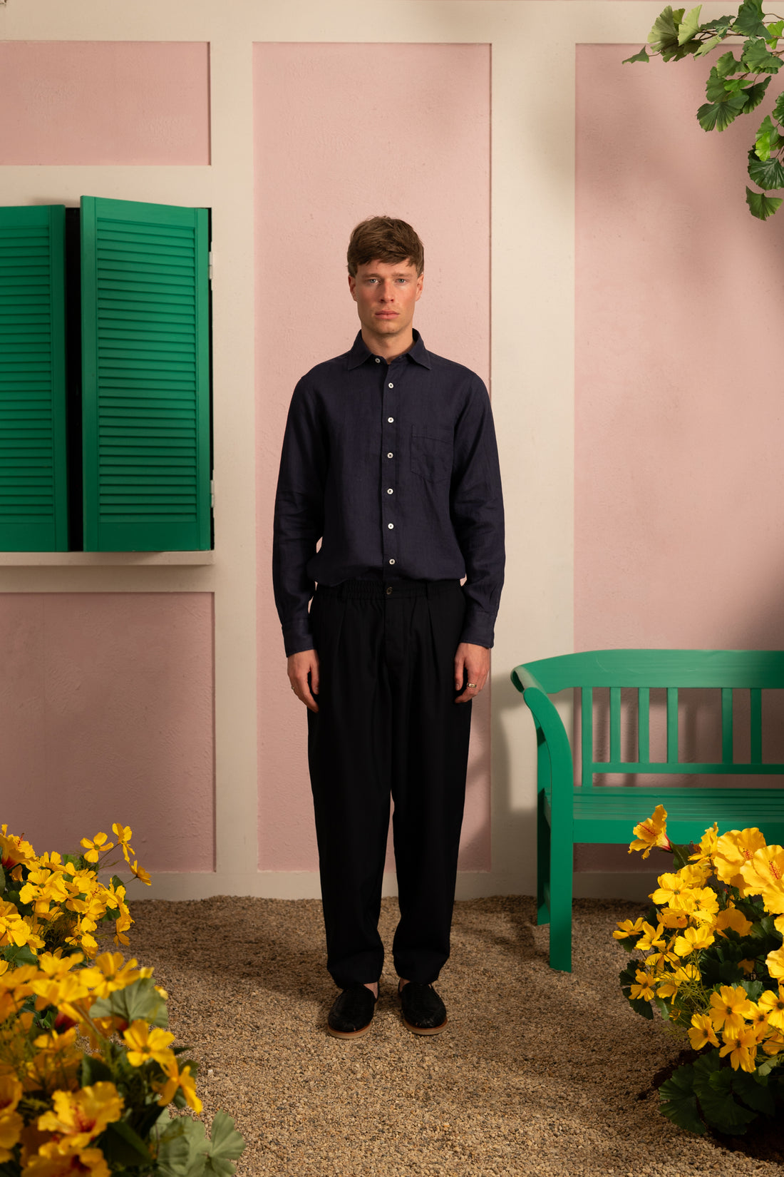 The Linen Summer Shirt - Navy