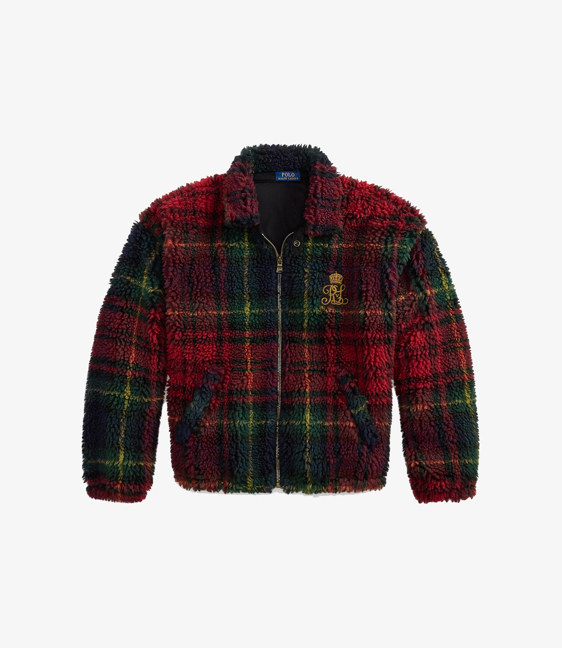 Knit full zip pullover fleece - Marco holiday plaid
