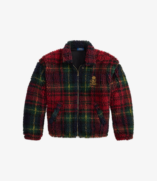 Knit full zip pullover fleece - Marco holiday plaid