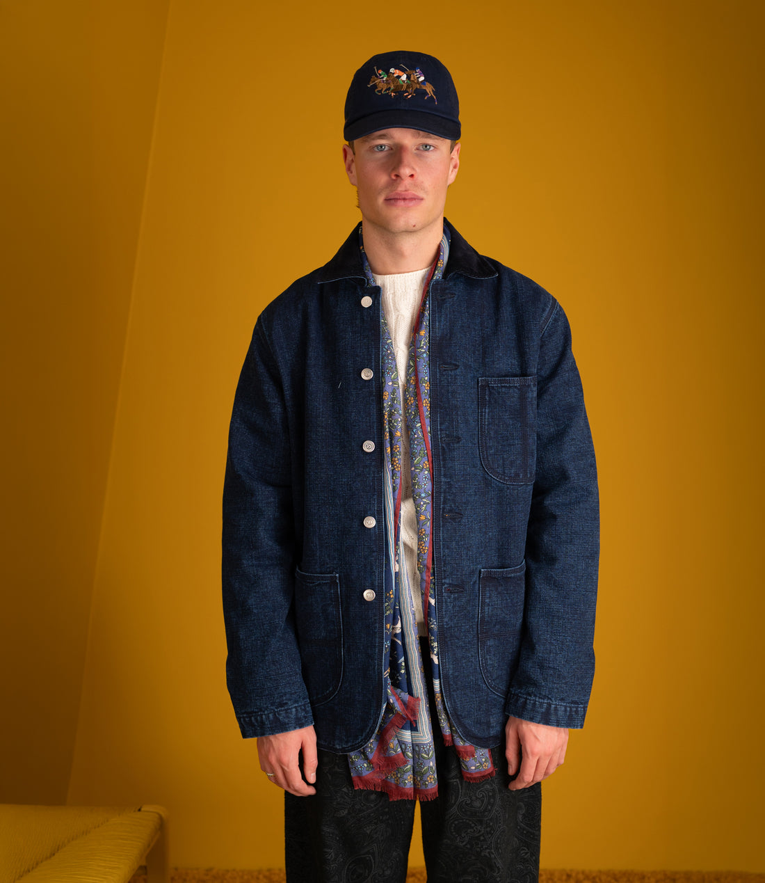 Lined Denim Chore - Indigo
