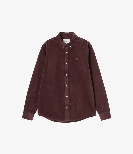L/S Madison Cord Shirt - Amarone