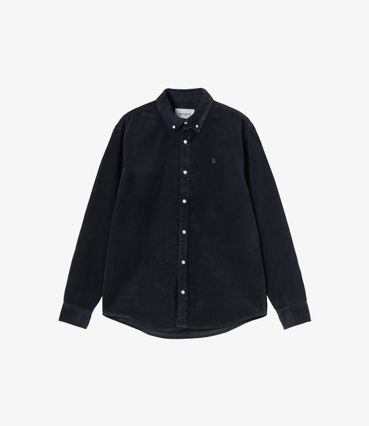 L/S Madison Cord Shirt - Dark Navy