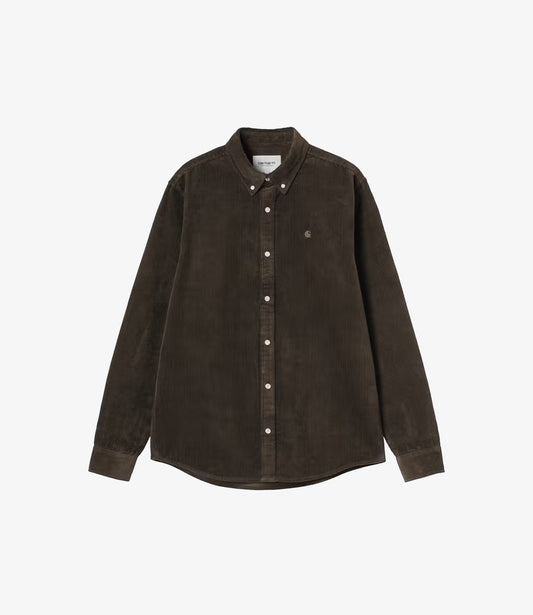 L/S Madison Cord Shirt - Tobacco
