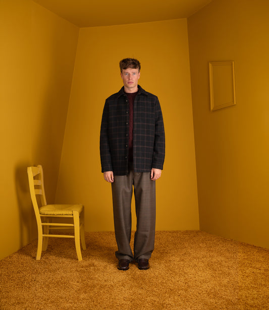 Marani Overshirt - black check