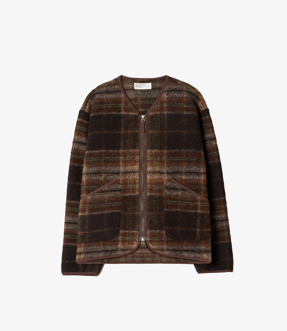 Military liner jacket pino fleece - brown