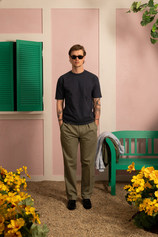 Short sleeve hiking t-shirt - Navy
