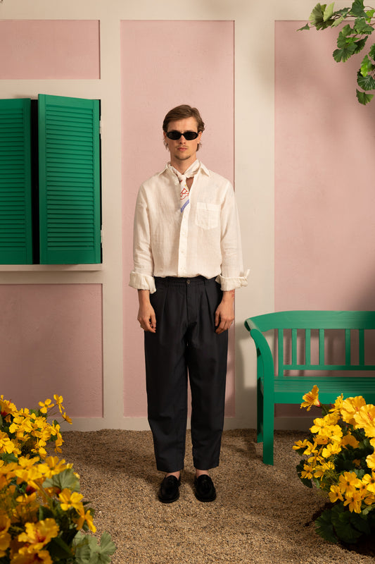 The Linen Summer Shirt - Ecru