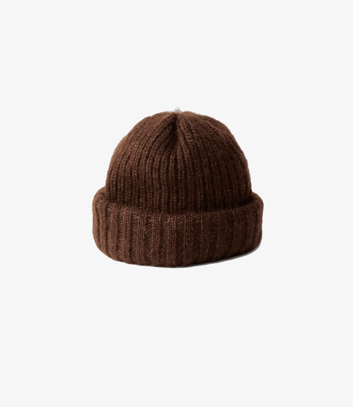 Chocolate brown Orlu Beanie seen from the side
