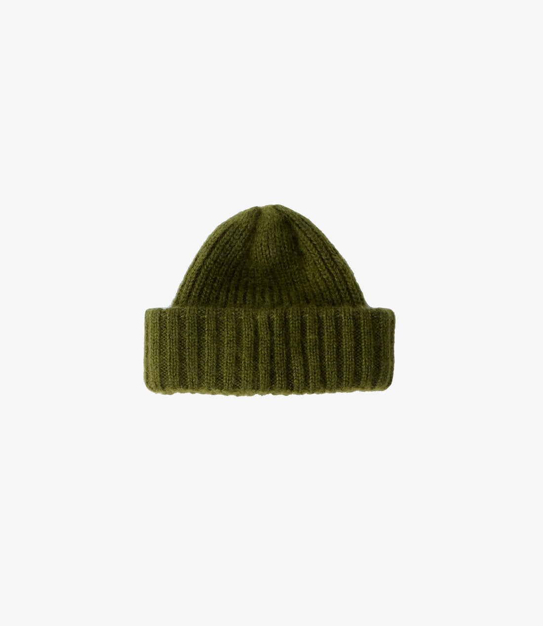 A Kind of Guise Orlu Beanie in sage rib knit with folded cuff
