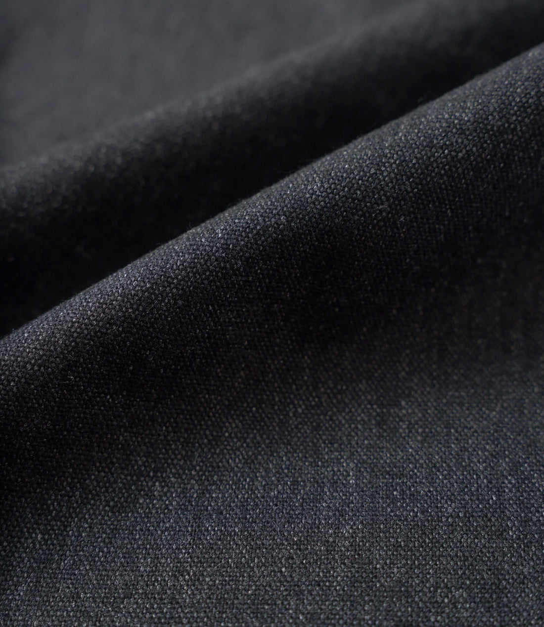 Pleated track pant recycled tweed - Charcoal