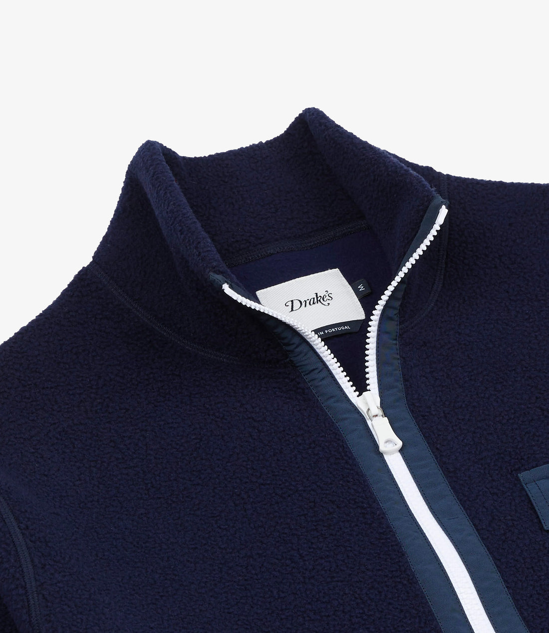 Quarter Zip Fleece - Navy & Green