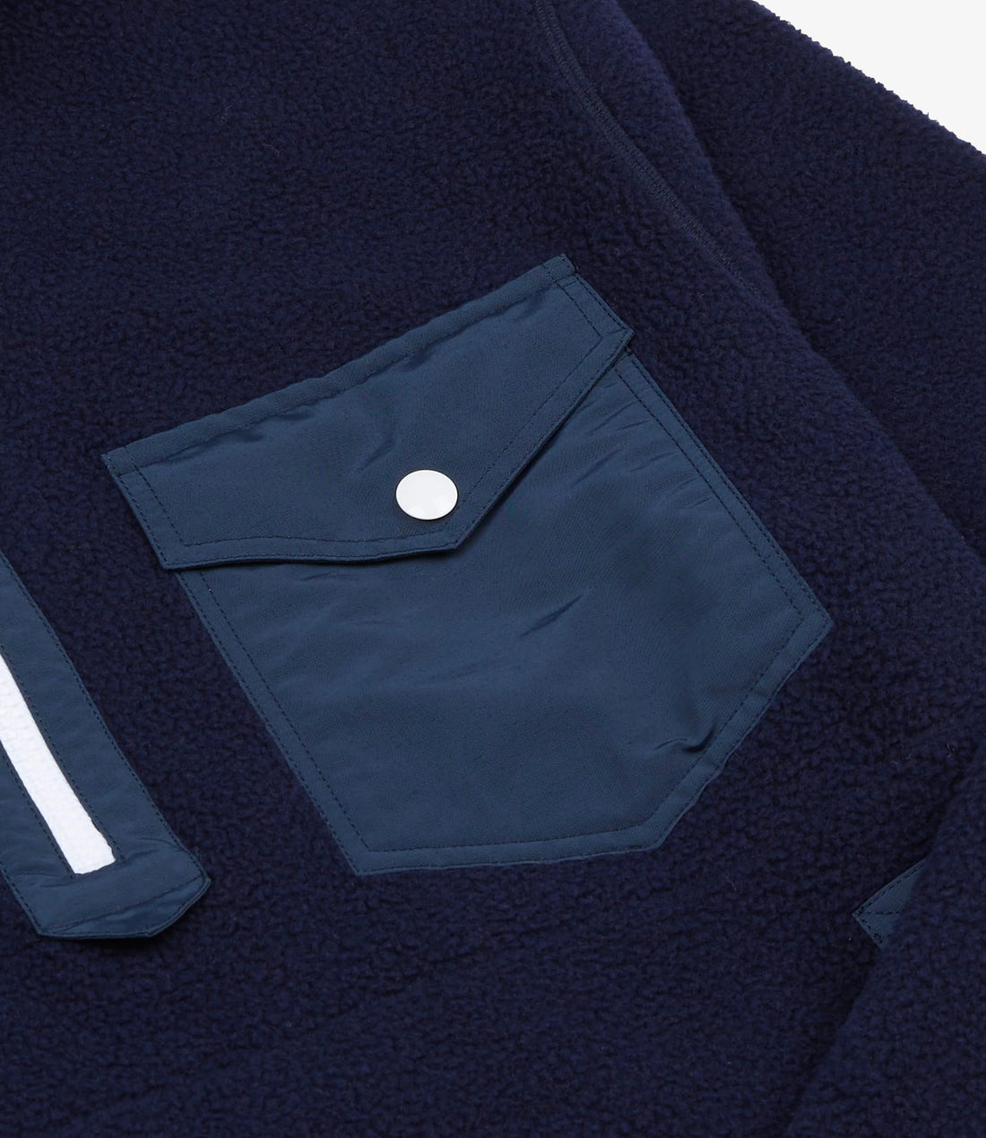 Quarter Zip Fleece - Navy & Green