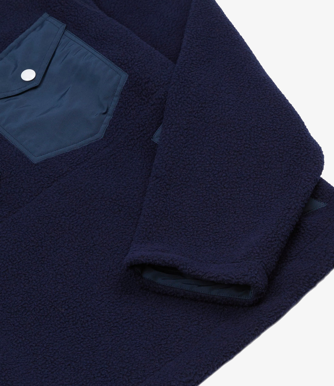 Quarter Zip Fleece - Navy & Green