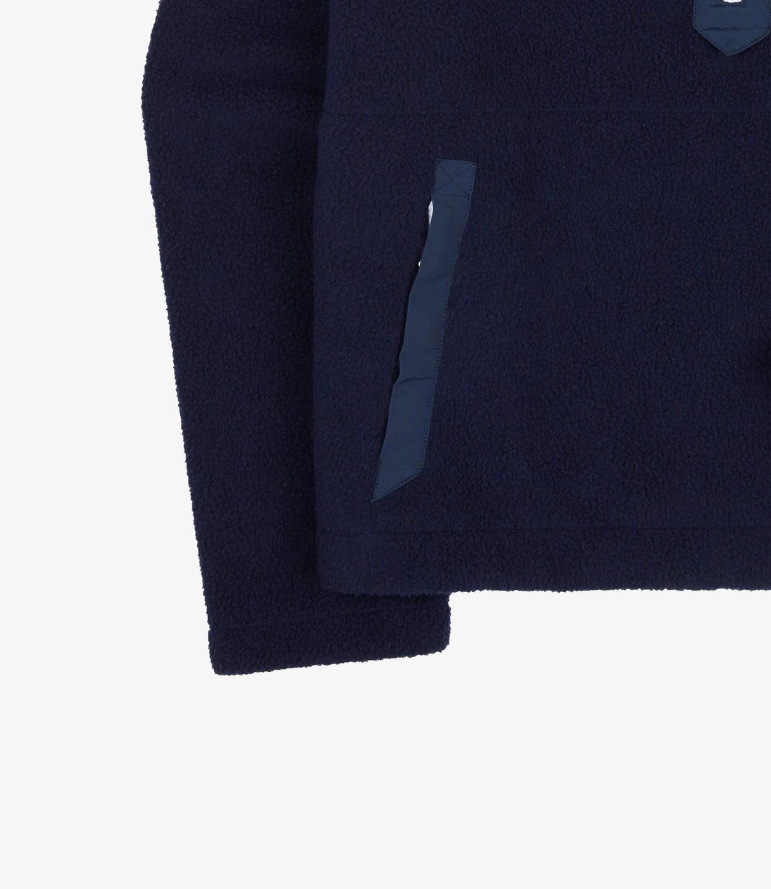 Quarter Zip Fleece - Navy & Green