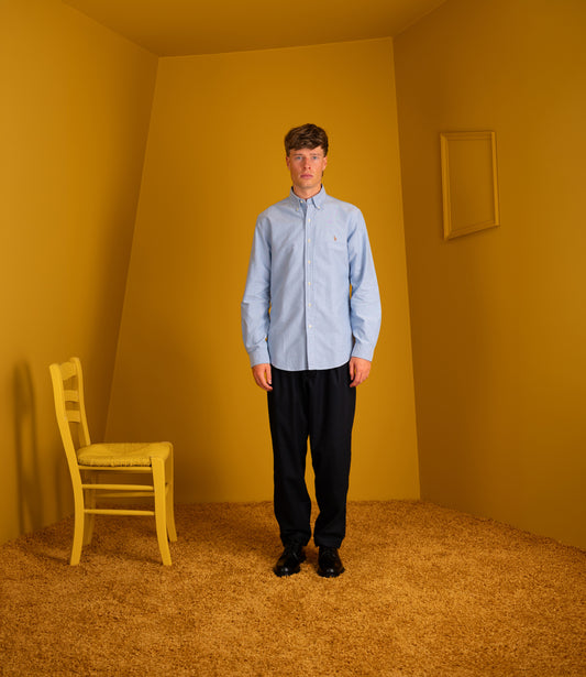 Classic oxford shirt custom fit - Blue