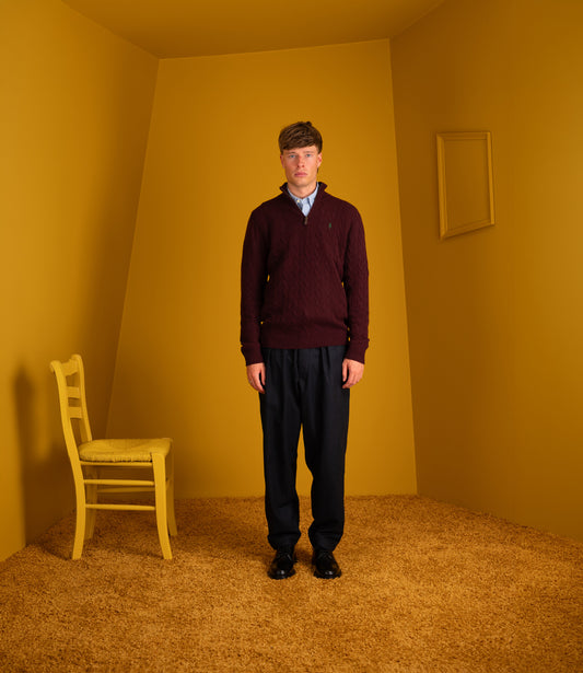 Longsleeve Pullover - Aged wine heather