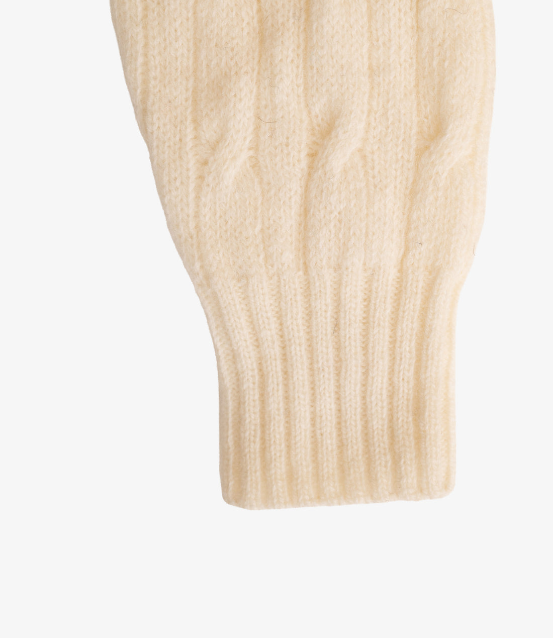Soft cable crew neck sweater - Snow
