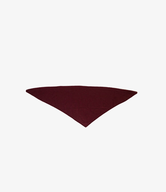 Triangle scarf 100% merino - Bordeaux