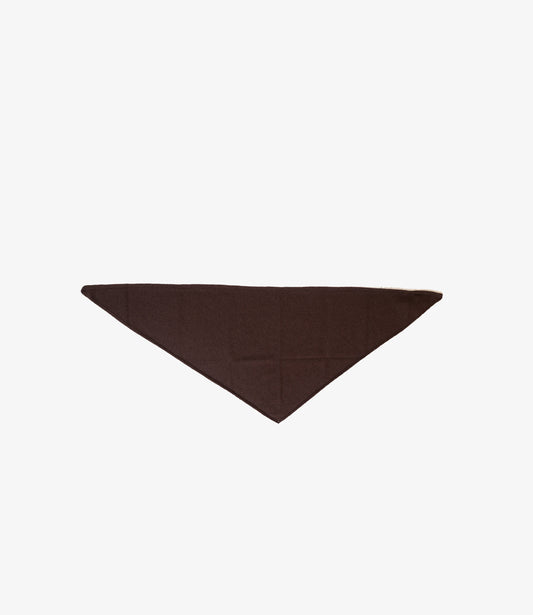 Triangle scarf 100% merino - Brown