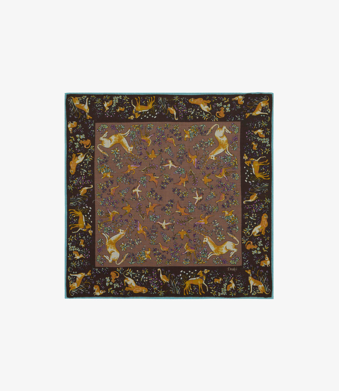 Unicorn Tapestry Bandana - Brown blue