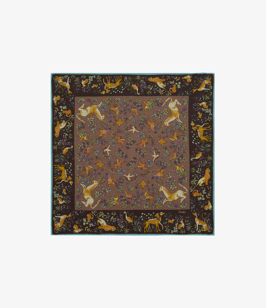 Unicorn Tapestry Bandana - Brown blue