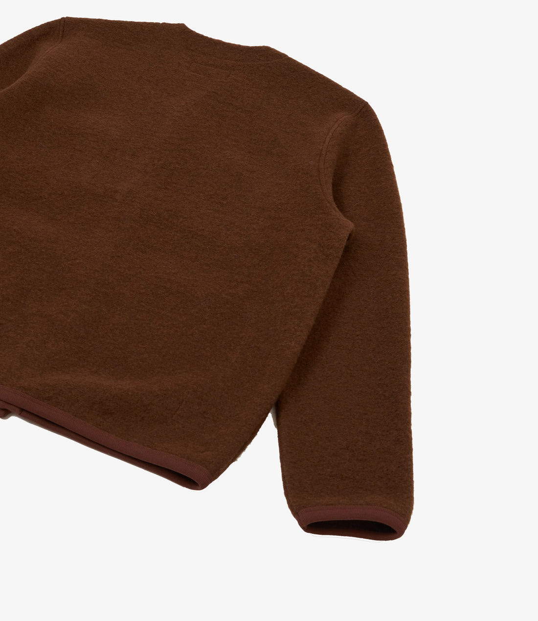 Wool fleece cardigan - Cocao