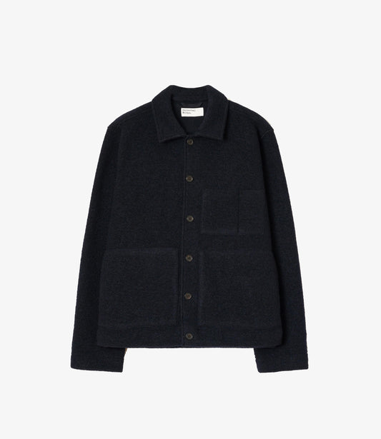 Wool fleece uniform jacket - Navy