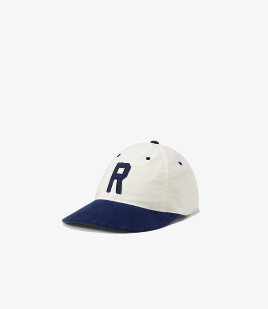 Woven cap R - White navy