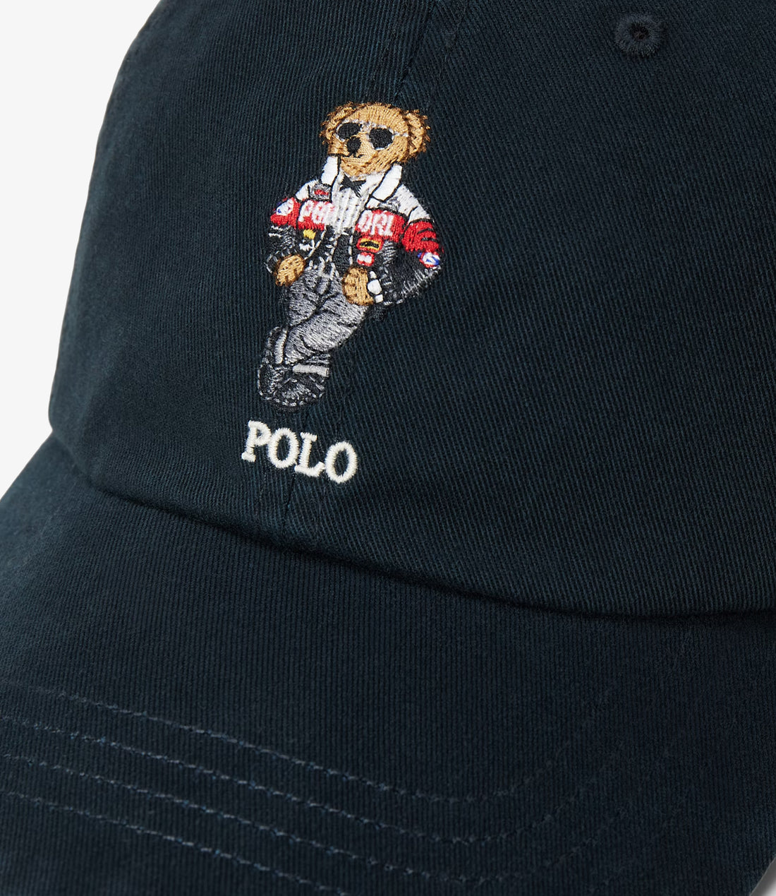 Woven cap polo - Black twill